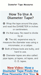 Mobile Screenshot of diameter-tape.com